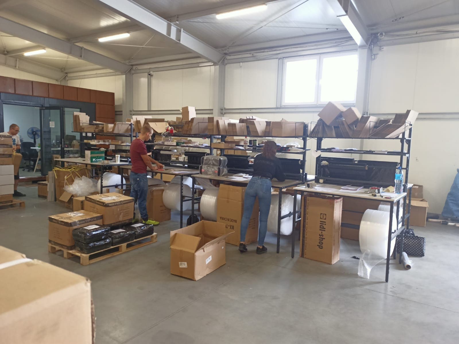 Stanowisko do pakowania przygotowane dla klienta